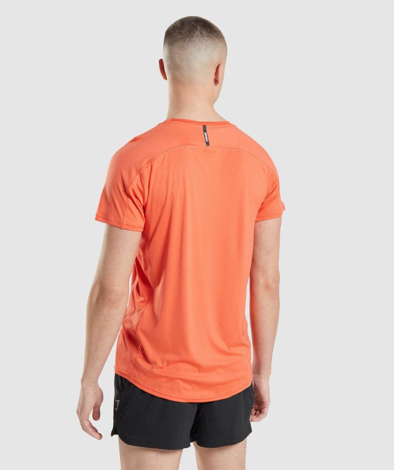 Men's Gymshark Speed Evolve T-Shirts Orange | NZ 2HXUEO